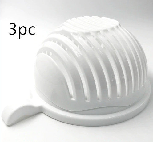 2-in-1 Salad and Fruit Cutter Bowl & Strainer – Quick, Safe & Mess-Free - BudgetSpender