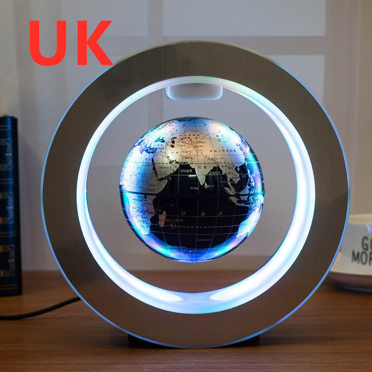 Round LED World Map Floating Globe – Anti-Gravity Magic with Stunning LED Display - BudgetSpender