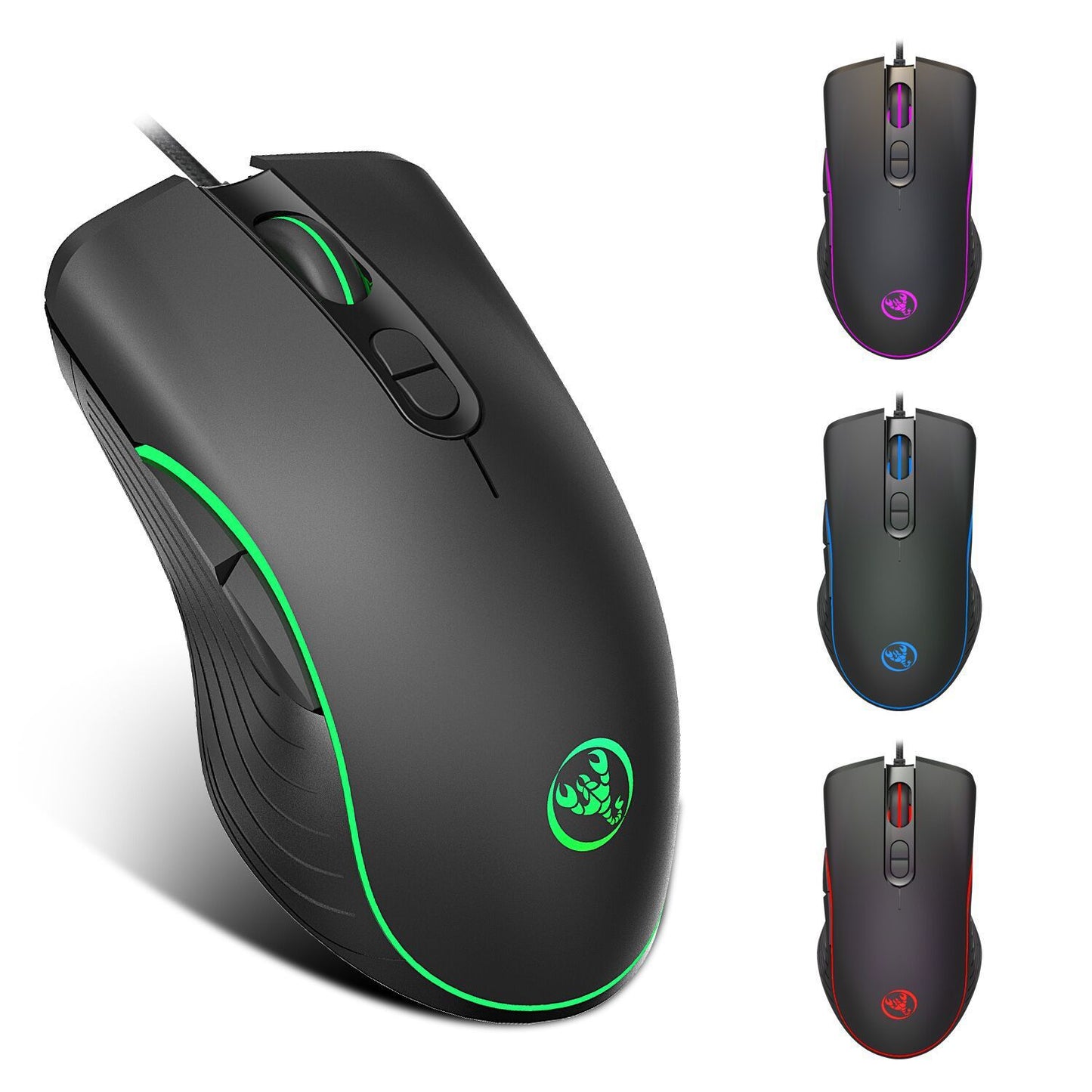 Gaming Mouse with Adjustable DPI and Four-Way Wheel | 7-Button Optical USB Mouse - BudgetSpender