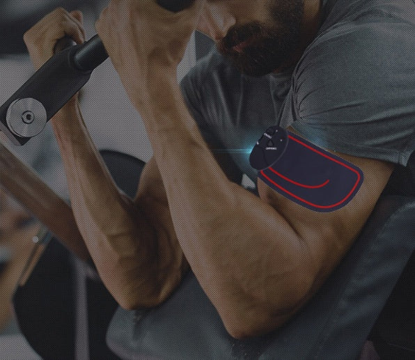 LAM-501 Rechargeable Host with 3 Curved Red Line & 8 ABS Stickers – Abdominal Muscle Toner - BudgetSpender