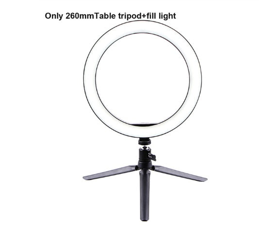 26cm Fill Light with Bluetooth Remote Control & Tripod for Desktop Live Streaming - BudgetSpender