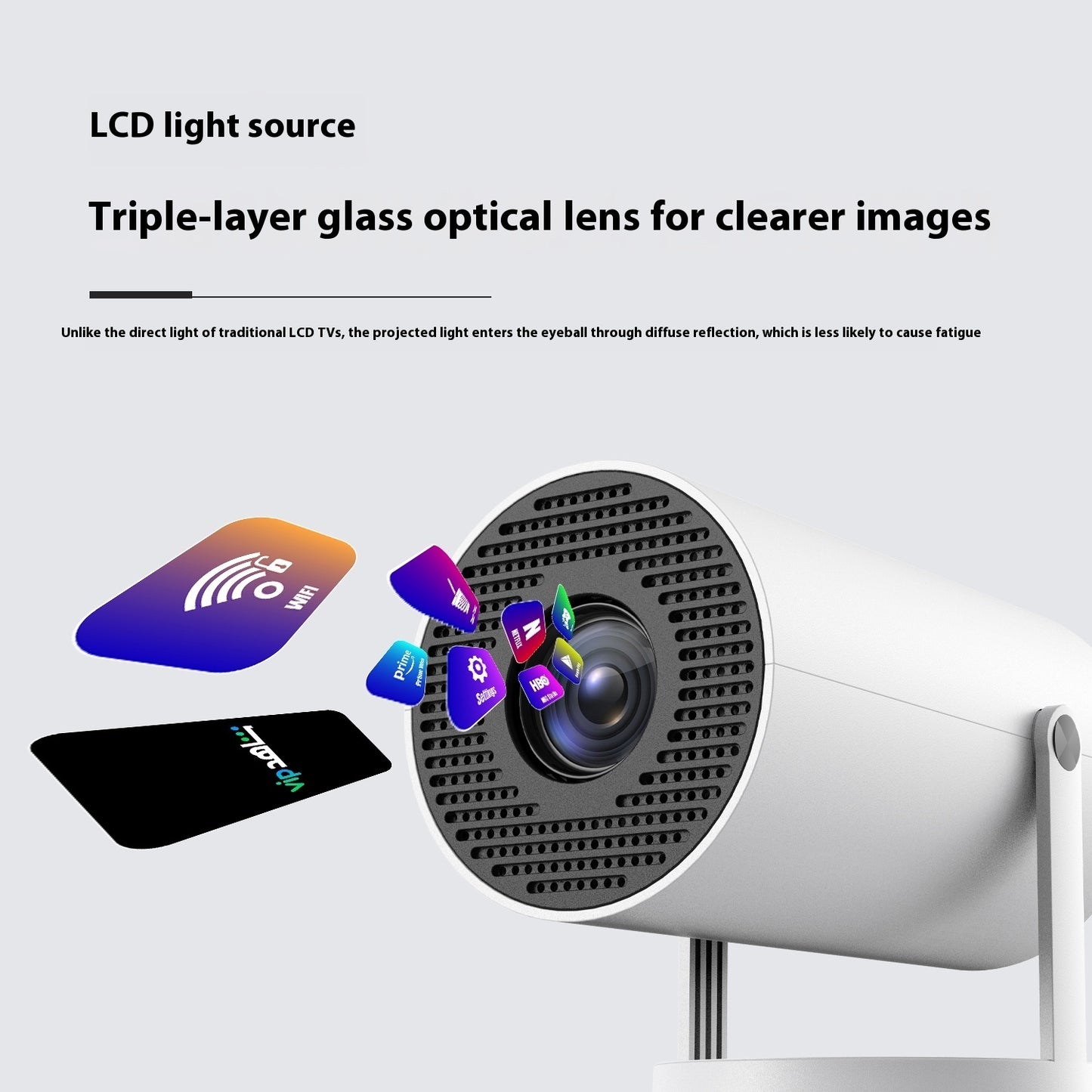 Mini Home Projector – Portable Auto-Focus with 180° Projection - BudgetSpender
