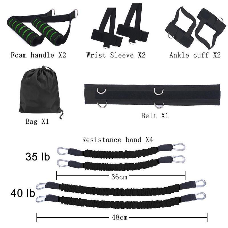 Heavy-Duty Latex Resistance Bands – Adjustable Fitness Rally Set for Strength Training & Full-Body Workouts