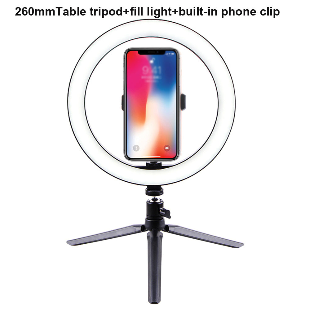26cm Fill Light with Bluetooth Remote Control & Tripod for Desktop Live Streaming - BudgetSpender