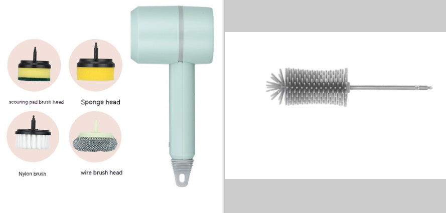 Electric Dishwashing & Tile Cleaning Brush – Wireless USB Rechargeable Kitchen & Bathtub Scrubber - BudgetSpender