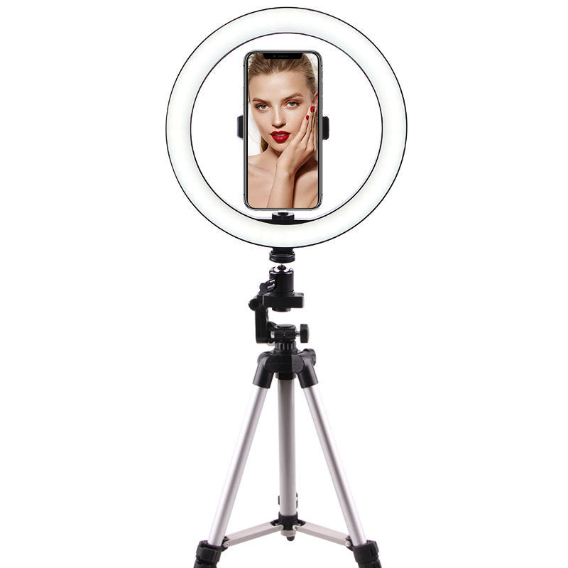 26cm Fill Light with Bluetooth Remote Control & Tripod for Desktop Live Streaming - BudgetSpender