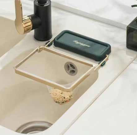 Kitchen Sink Filter Rack with Suction Cup | Disposable Leftover Strainer for Efficient Garbage Drainage - BudgetSpender