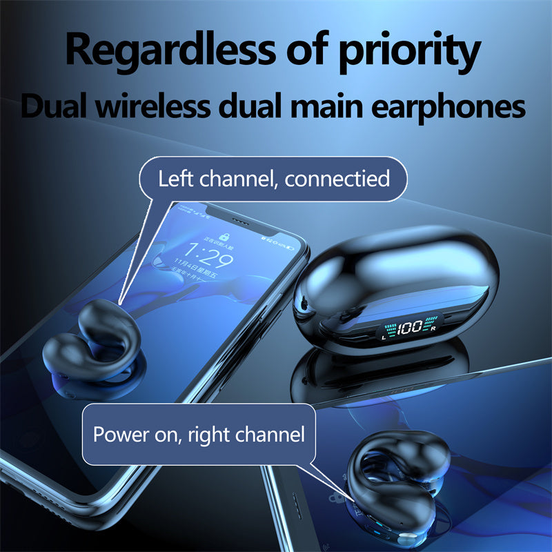 Bone Conduction Bluetooth 5.3 TWS Earbuds | Wireless Sports Headphones with HIFI Sound - BudgetSpender