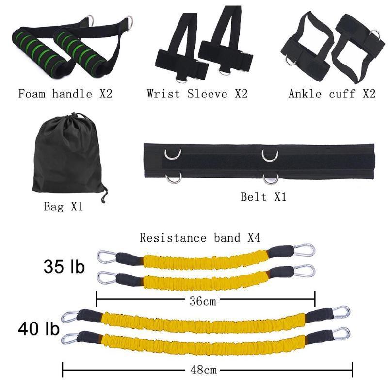 Latex Bounce Training Rope Set – Taekwondo Kick Training, Boxing Agility, and Fitness Exercise Resistance Bands - BudgetSpender