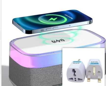 Intelligent Multifunctional Alarm Clock Bluetooth Speaker with Wireless Charger & Fast Charge - BudgetSpender