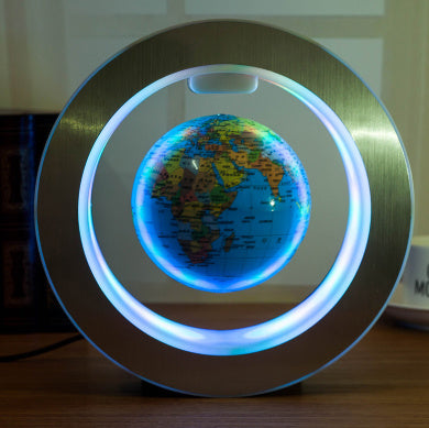 Round LED World Map Floating Globe – Anti-Gravity Magic with Stunning LED Display - BudgetSpender