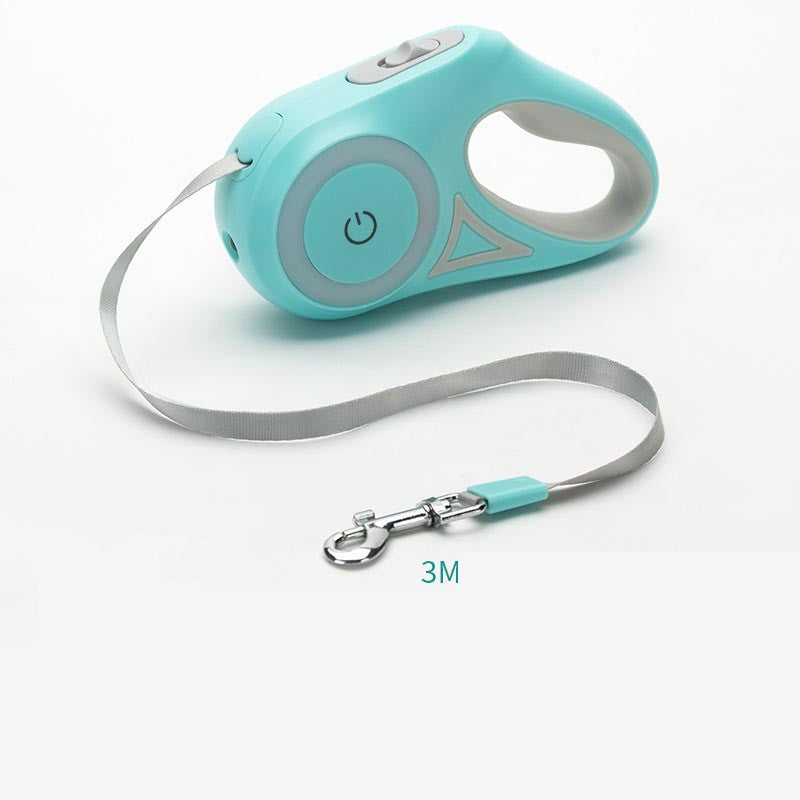 Retractable Dog Leash with Matching Collar – Auto Lock & Spotlight for Small & Medium Pets - BudgetSpender