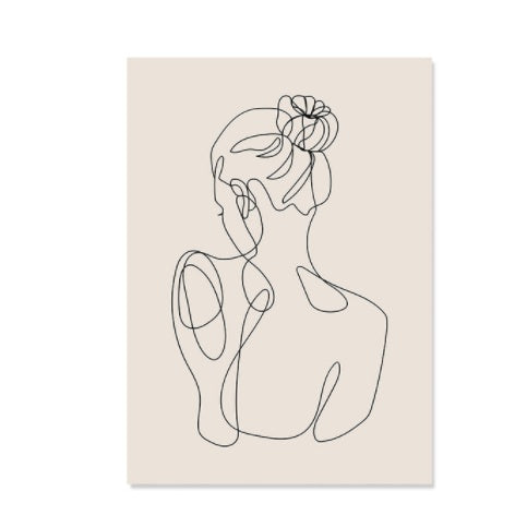 Luxuxry Boho Canvas Abstract Lines Home Decor - BudgetSpender