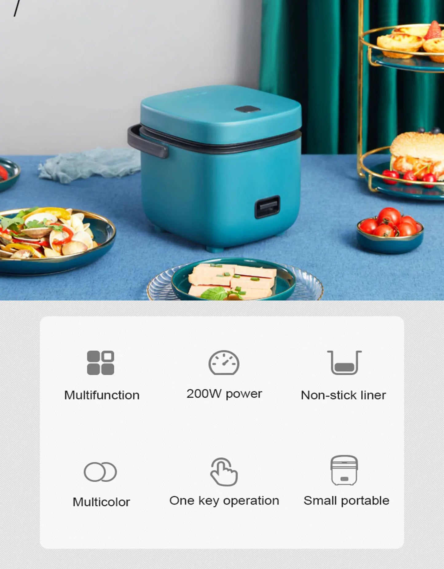 Enjoy Effortless Cooking with the 1.2L Mini Rice Cooker - BudgetSpender