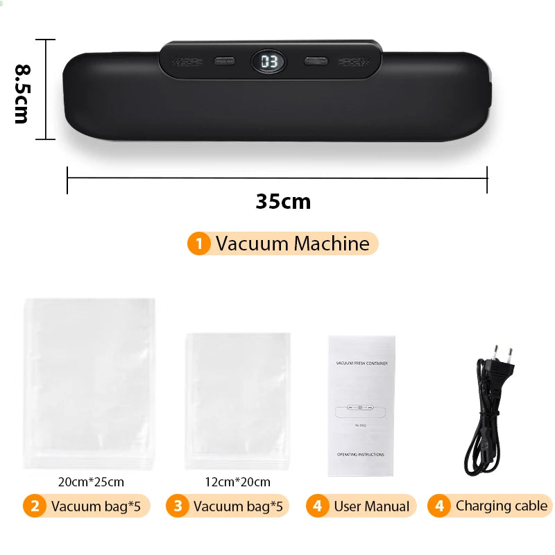 Vacuum Sealer Food Packaging Machine-With Free 10pcs Vacuum bags - BudgetSpender