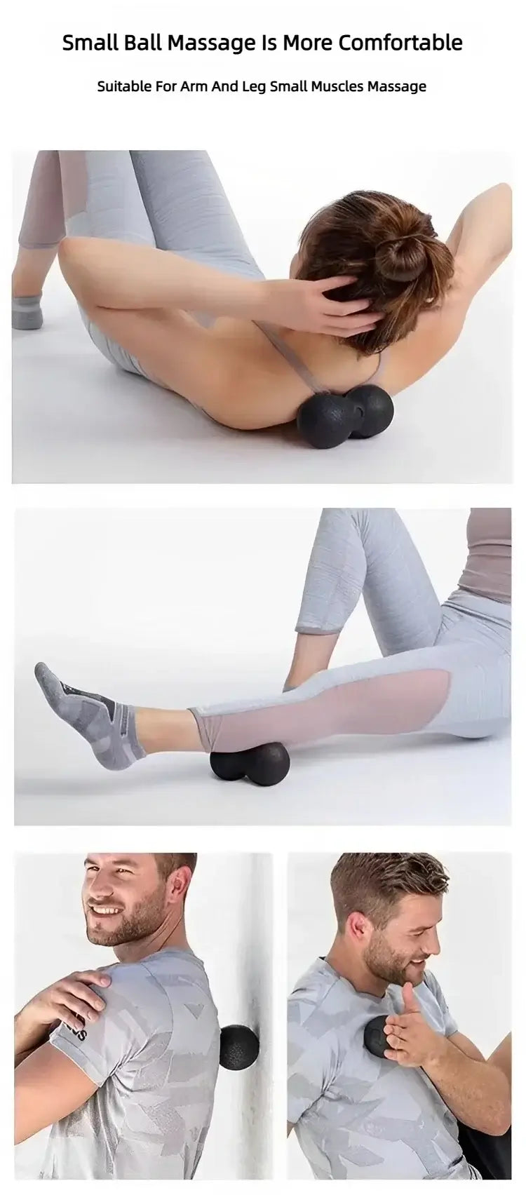 High-Density Peanut Yoga Massage Balls – Deep Relief - BudgetSpender