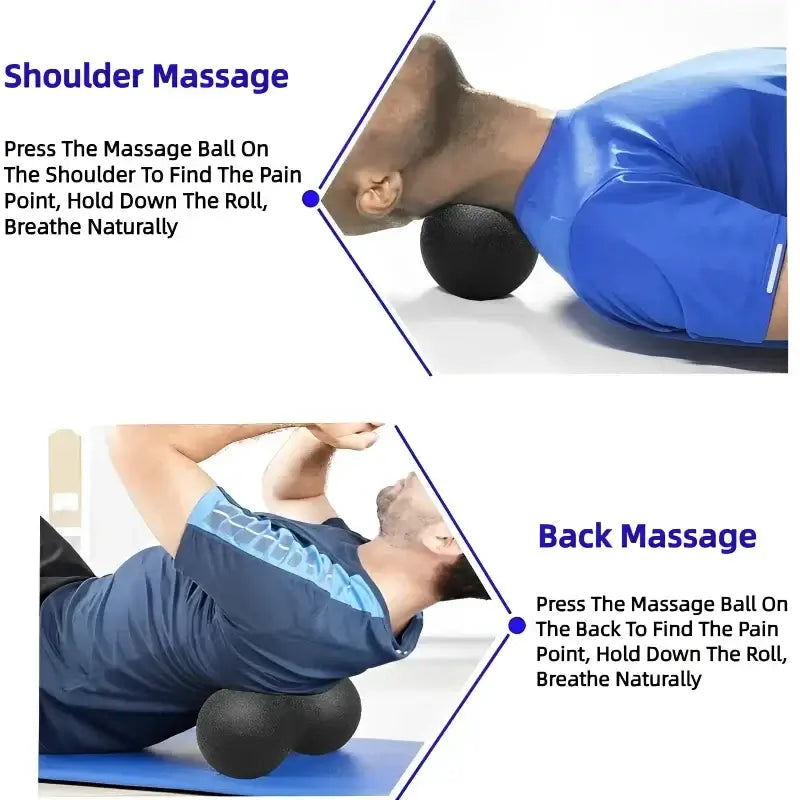High-Density Peanut Yoga Massage Balls – Deep Relief - BudgetSpender