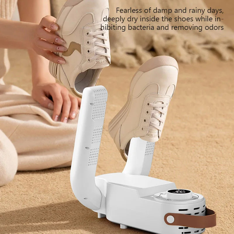 Folding Shoe Dryer – 150W, Adjustable Timer, EU Plug - BudgetSpender