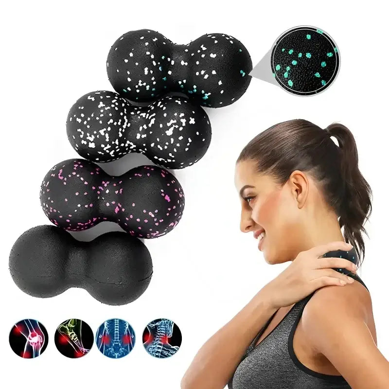 High-Density Peanut Yoga Massage Balls – Deep Relief - BudgetSpender