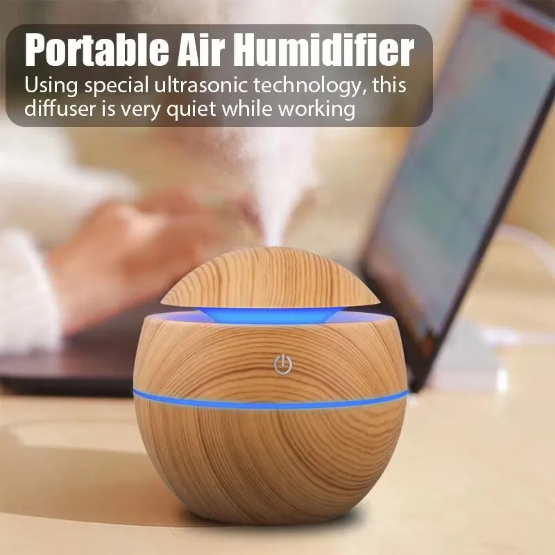 USB Mini Aroma Humidifier with LED & Essential Oil Diffuser - BudgetSpender