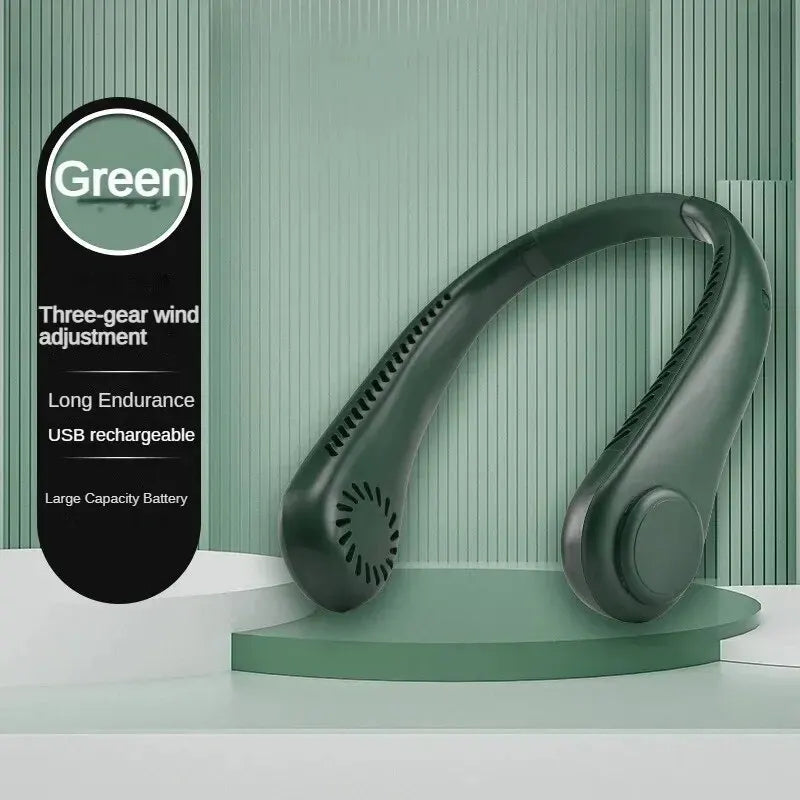 Portable Bladeless Neck Fan – Hands-Free Cooling, Anytime, Anywhere - BudgetSpender