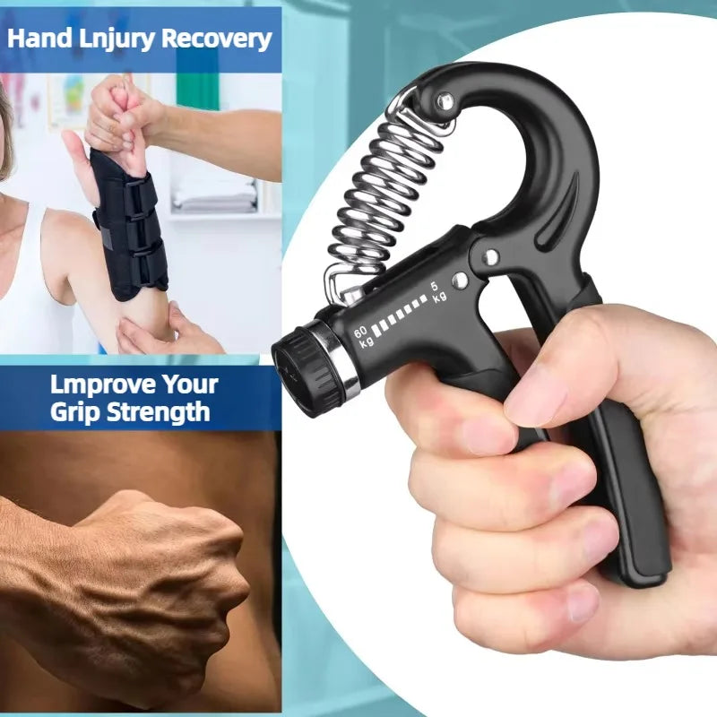 Adjustable Hand Grip Strengthener 5–60KG – Power Up Your Grip Anytime, Anywhere - BudgetSpender