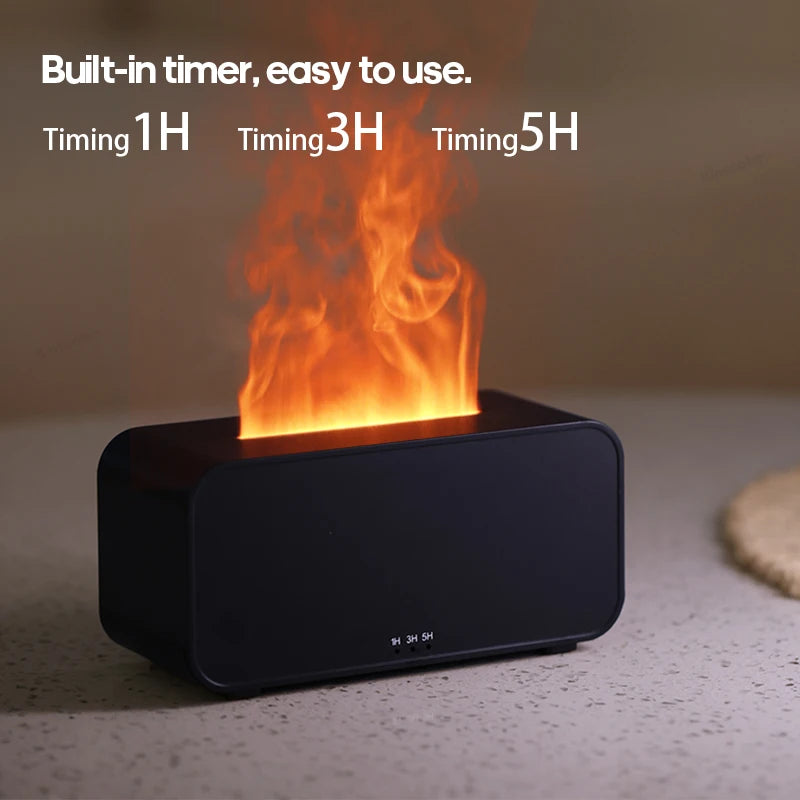 Mini Aroma Diffuser & Humidifier with LED Flame Light - BudgetSpender