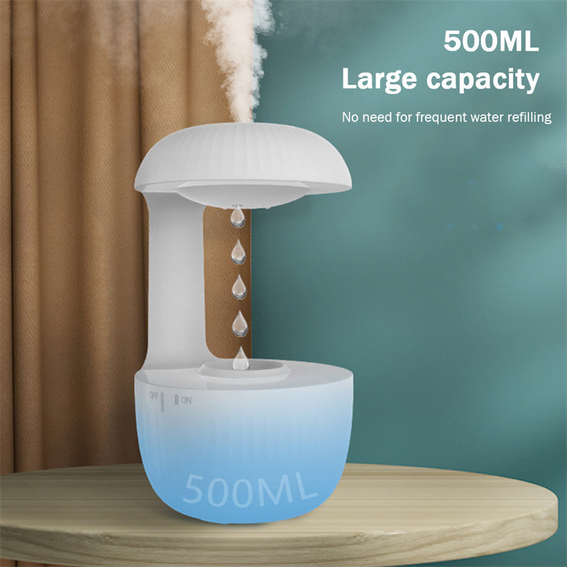 Anti-Gravity Cool Mist Air Humidifier – Silent Levitating Water Drop Diffuser - BudgetSpender