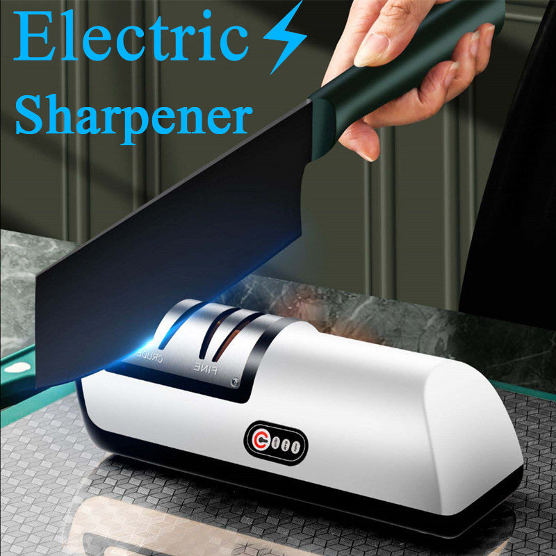 USB Rechargeable Electric Knife Sharpener – Automatic Adjustable Sharpener for Knives, Scissors, and Grinders - BudgetSpender