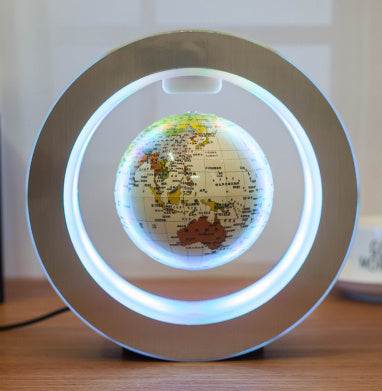 Round LED World Map Floating Globe – Anti-Gravity Magic with Stunning LED Display - BudgetSpender