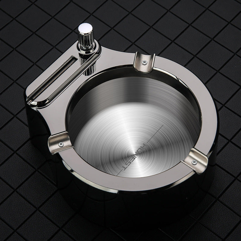 Multifunctional Permanent Match Ashtray – Reusable Flint Fire Starter with Built-in Cigarette Slots - BudgetSpender