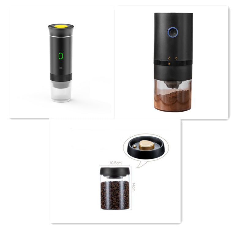 Portable 3-in-1 Espresso Machine – Compact & Intelligent Coffee Maker for Ground Coffee & Capsules - BudgetSpender