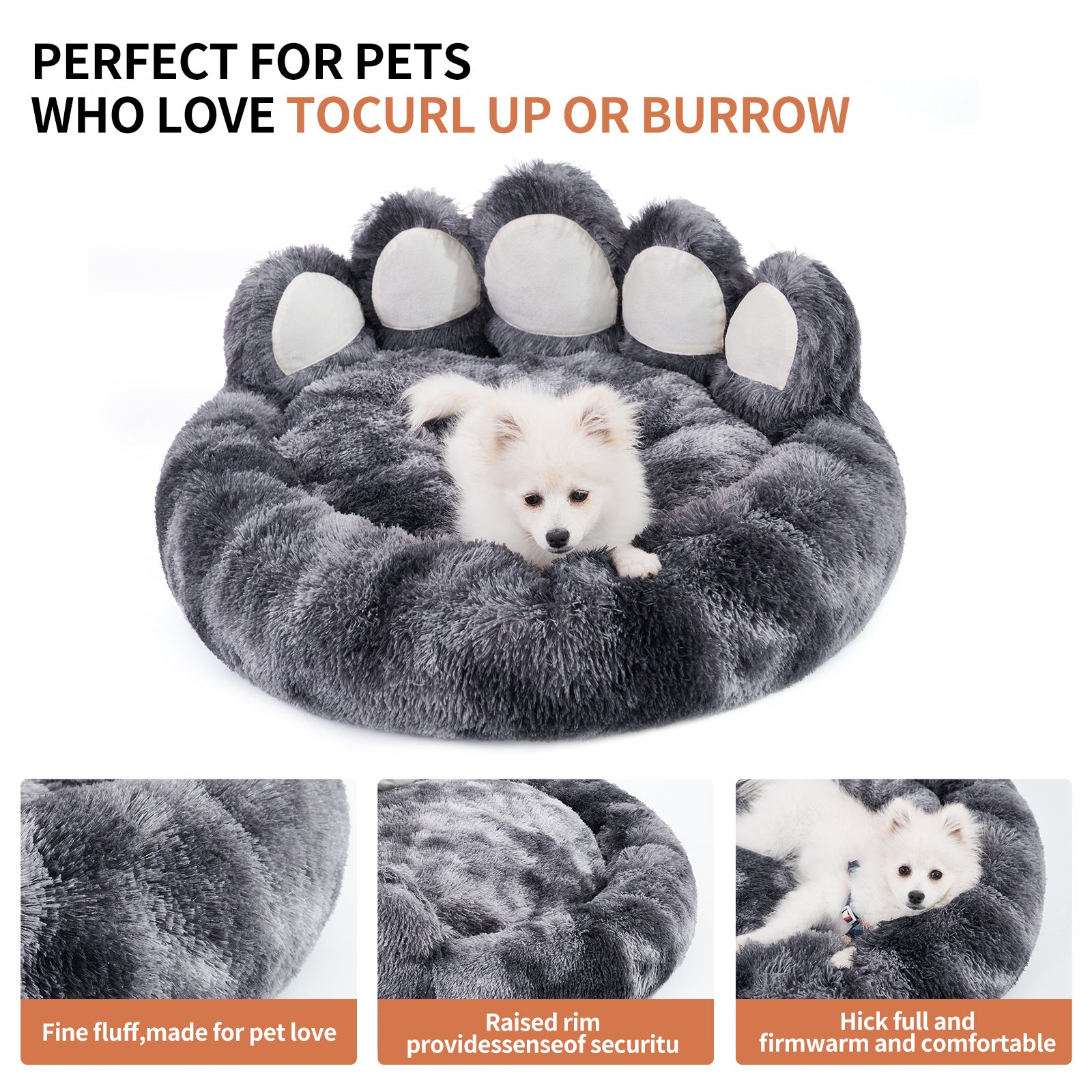 Bear Paw Dog Bed – Adorably Cozy Haven for Small & Medium Pets - BudgetSpender
