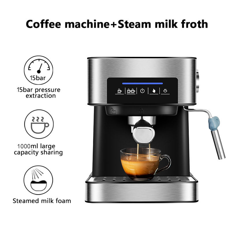 Smart Home Espresso Machine with Steam Milk Frother – All-in-One Convenience for Coffee Lovers - BudgetSpender