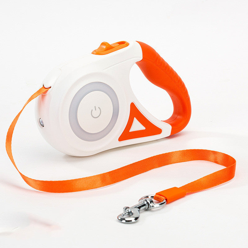 Retractable Dog Leash with Matching Collar – Auto Lock & Spotlight for Small & Medium Pets - BudgetSpender