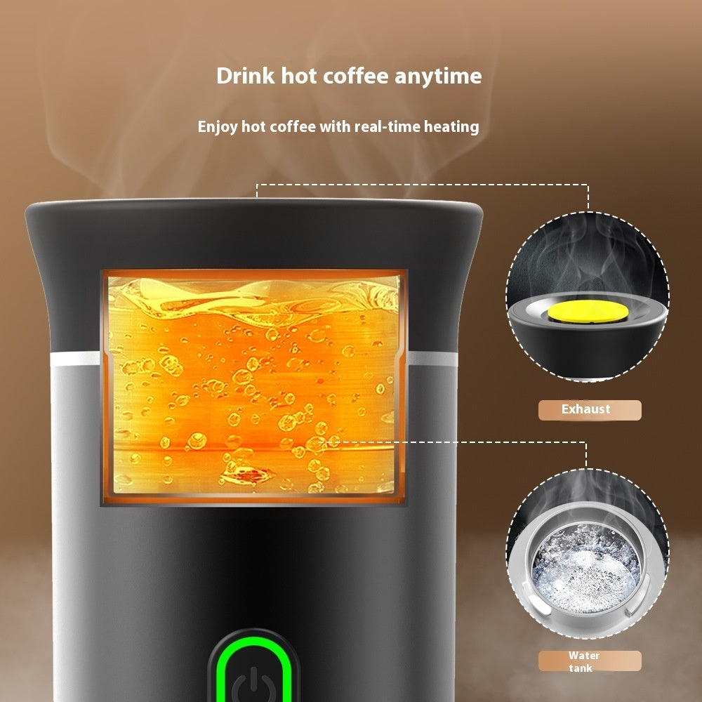 Portable 3-in-1 Espresso Machine – Compact & Intelligent Coffee Maker for Ground Coffee & Capsules - BudgetSpender