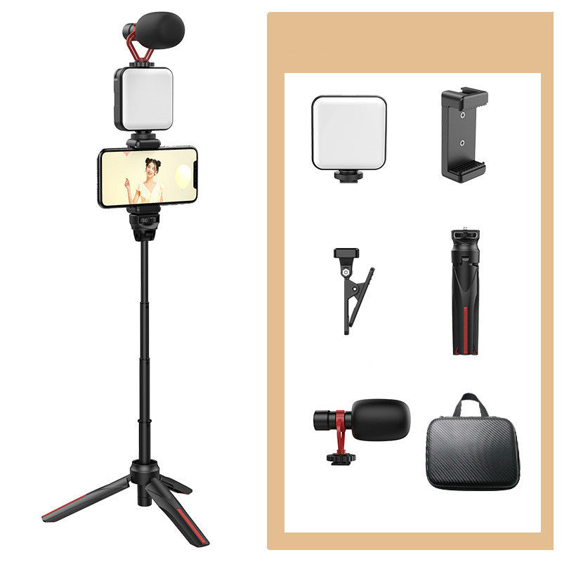 Mini Content Creator Kit – Light, Tripod & Mic Set for Pro-Level Mobile Shooting - BudgetSpender