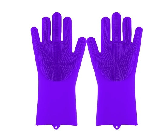 Heat-Resistant Silicone Cleaning Gloves – Multi-Function Kitchen & Household Magic Gloves - BudgetSpender