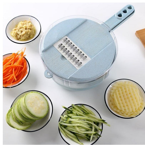 8-in-1 Mandoline Slicer & Vegetable Cutter – Multi-Function Kitchen Peeler & Grater Set - BudgetSpender
