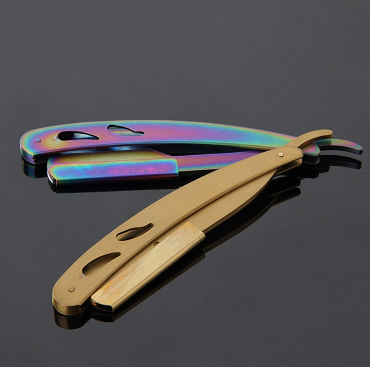 Stainless Steel Straight Razor – Precision Shaving with Professional-Grade Blades - BudgetSpender