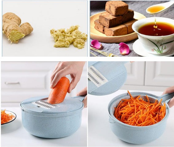 8-in-1 Mandoline Slicer & Vegetable Cutter – Multi-Function Kitchen Peeler & Grater Set - BudgetSpender