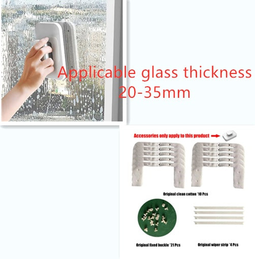 Magnetic Double-Sided Window Cleaner – Effortless Shine, Inside and Out - BudgetSpender