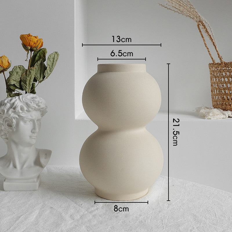 Nordic Ceramic Table Vase – Elegant Home Décor for Living Room, Bedroom, and Office Spaces - BudgetSpender