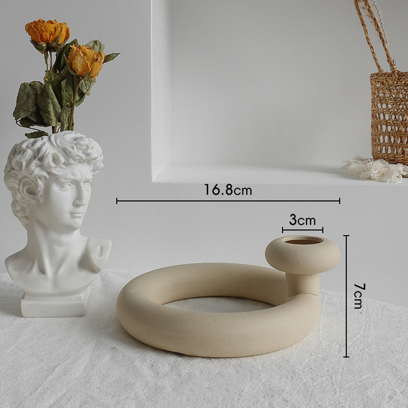 Nordic Ceramic Table Vase – Elegant Home Décor for Living Room, Bedroom, and Office Spaces - BudgetSpender