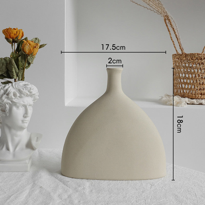 Nordic Ceramic Table Vase – Elegant Home Décor for Living Room, Bedroom, and Office Spaces - BudgetSpender