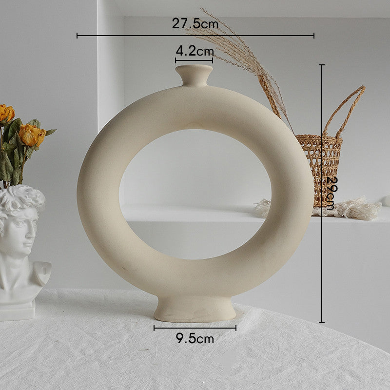 Nordic Ceramic Table Vase – Elegant Home Décor for Living Room, Bedroom, and Office Spaces - BudgetSpender