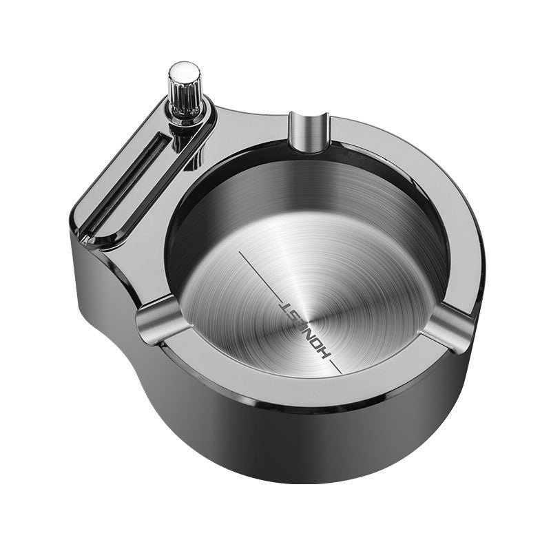 Multifunctional Permanent Match Ashtray – Reusable Flint Fire Starter with Built-in Cigarette Slots - BudgetSpender