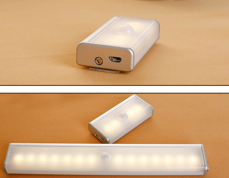 LED Body Sensor Induction Night Light – Wireless Charging Motion-Activated Wardrobe Light for Home - BudgetSpender