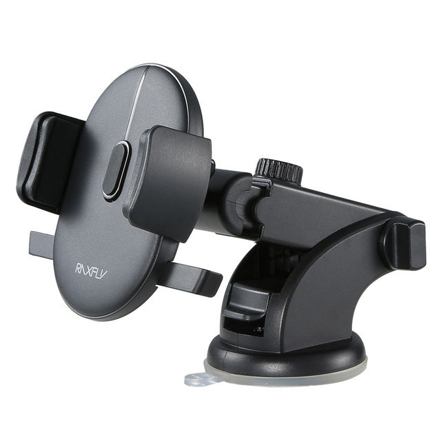 Universal Car Phone Mount with 360° Rotation & Telescopic Arm – Fits 3.5"-7" Devices - BudgetSpender