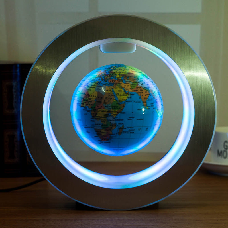 Round LED World Map Floating Globe – Anti-Gravity Magic with Stunning LED Display - BudgetSpender
